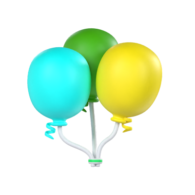 Party Balloon 3D Model 3D Graphic