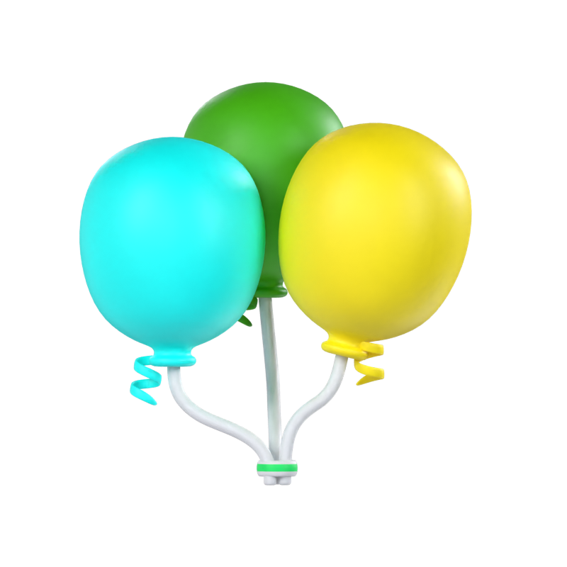 Party Balloon 3D Model 3D Graphic