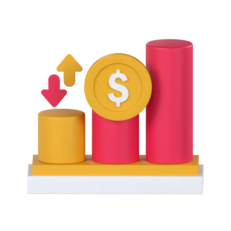 Transaction Chart 3D Model