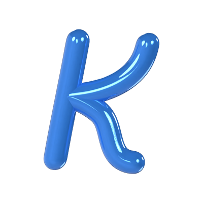 K Letter 3D Model 3D Graphic