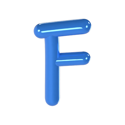 F Letter 3D Model 3D Graphic