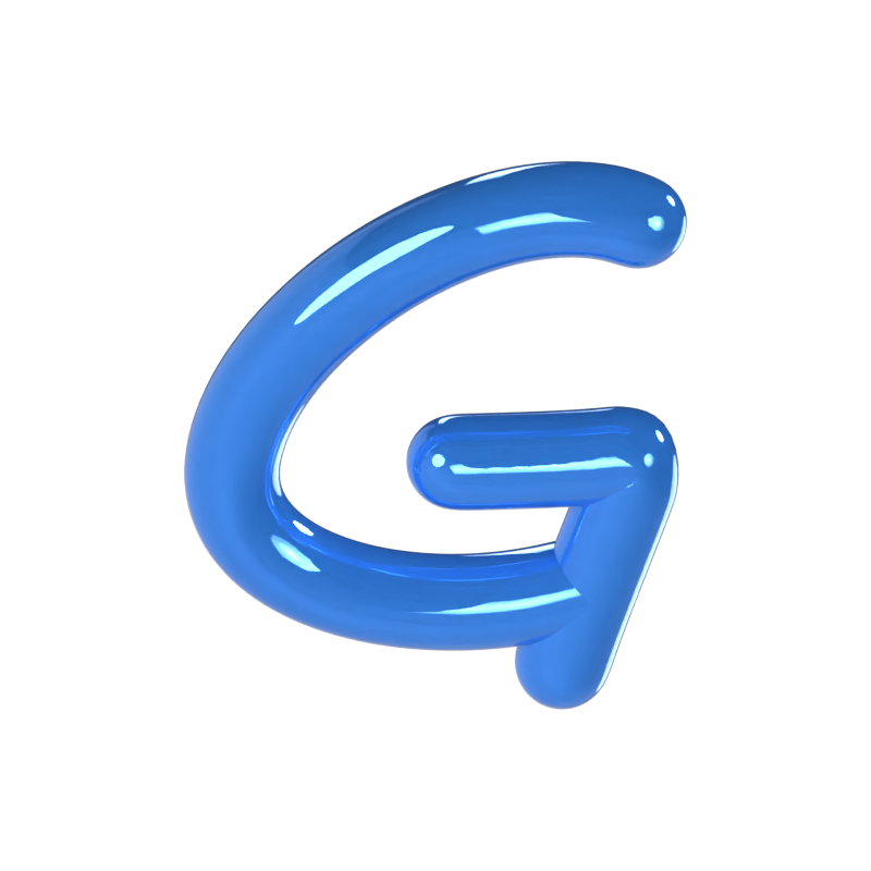 G Letter 3D Model 3D Graphic