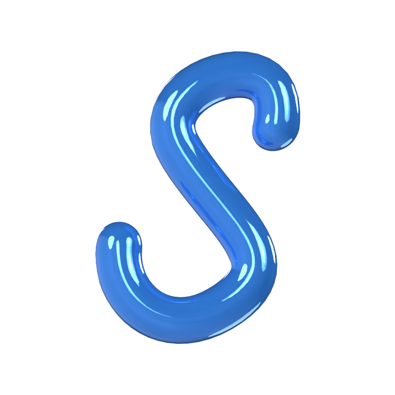 S Letter 3D Model 3D Graphic