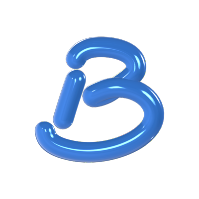 B Letter 3D Model 3D Graphic