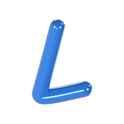 L Letter 3D Model 3D Graphic