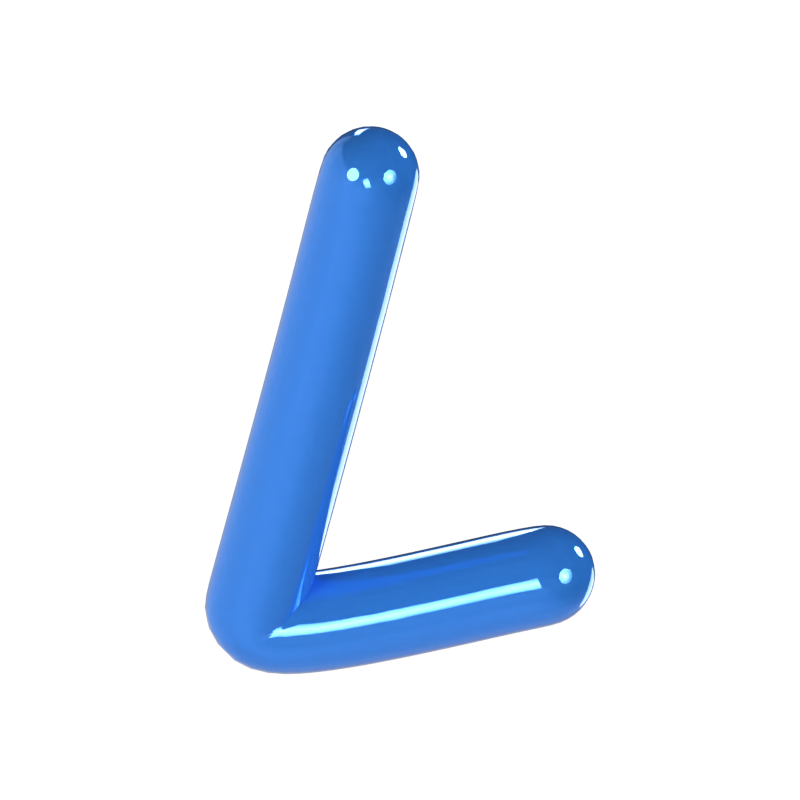 L Letter 3D Model 3D Graphic