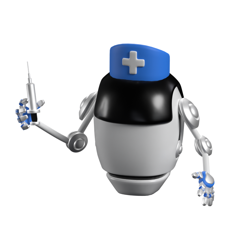 Medical Robot 3D Animated Icon 3D Graphic