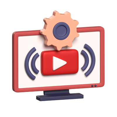 Streaming Service 3D Animated Icon 3D Graphic