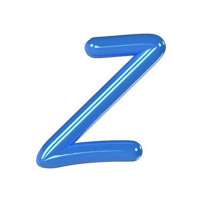 z文字3dモデル 3D Graphic