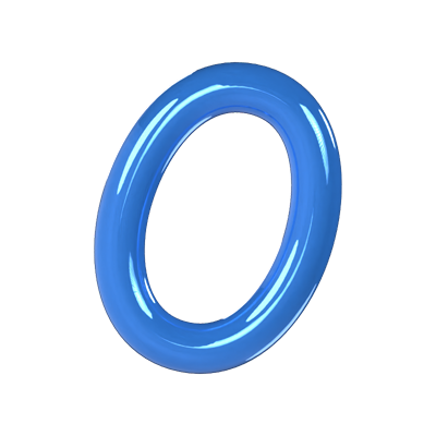 O Letter 3D Model 3D Graphic