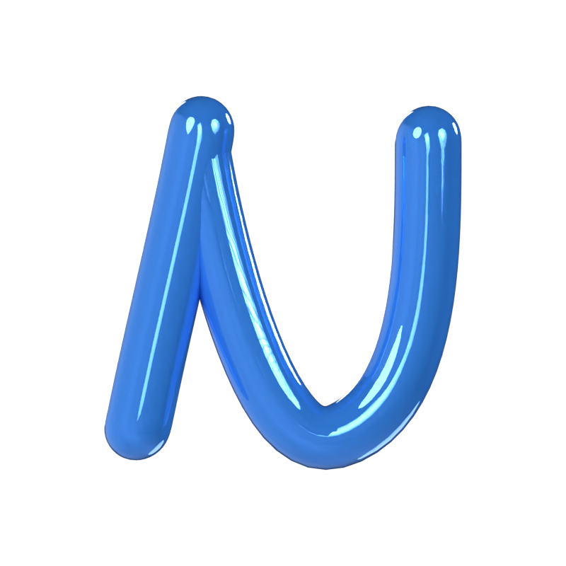 N Letter 3D Model