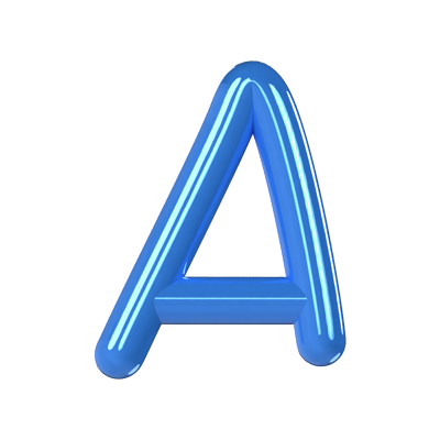 A Letter 3D Model 3D Graphic