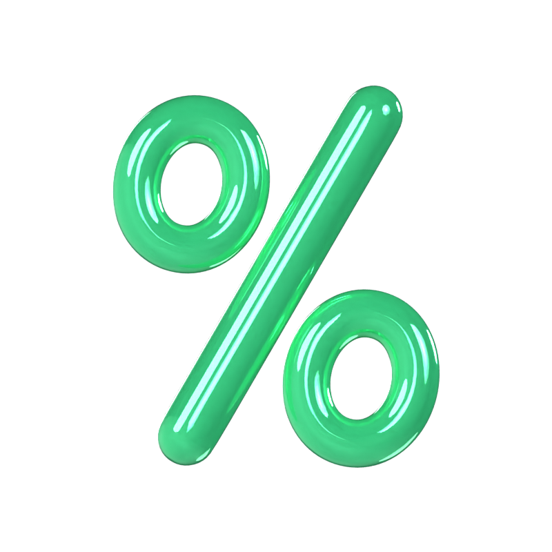 Percent Symbol 3D Model 3D Graphic