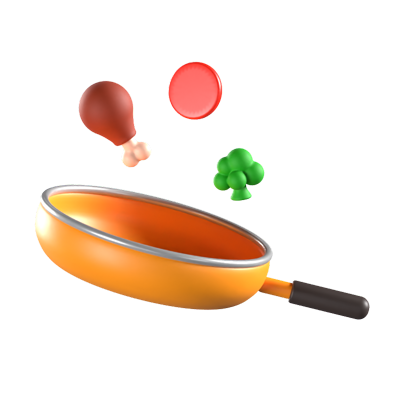 Preparing Food Animated 3D Icon 3D Graphic