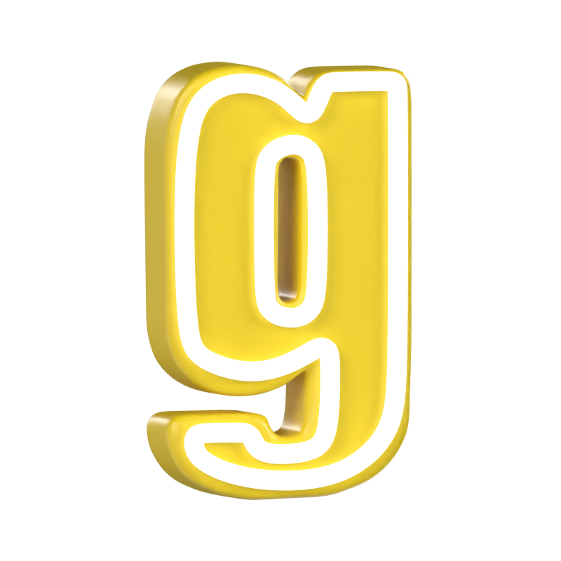 G Letter 3D Model