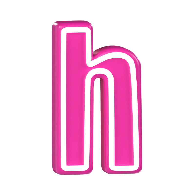 H Letter 3D Model