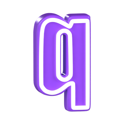 Q Letter 3D Model 3D Graphic