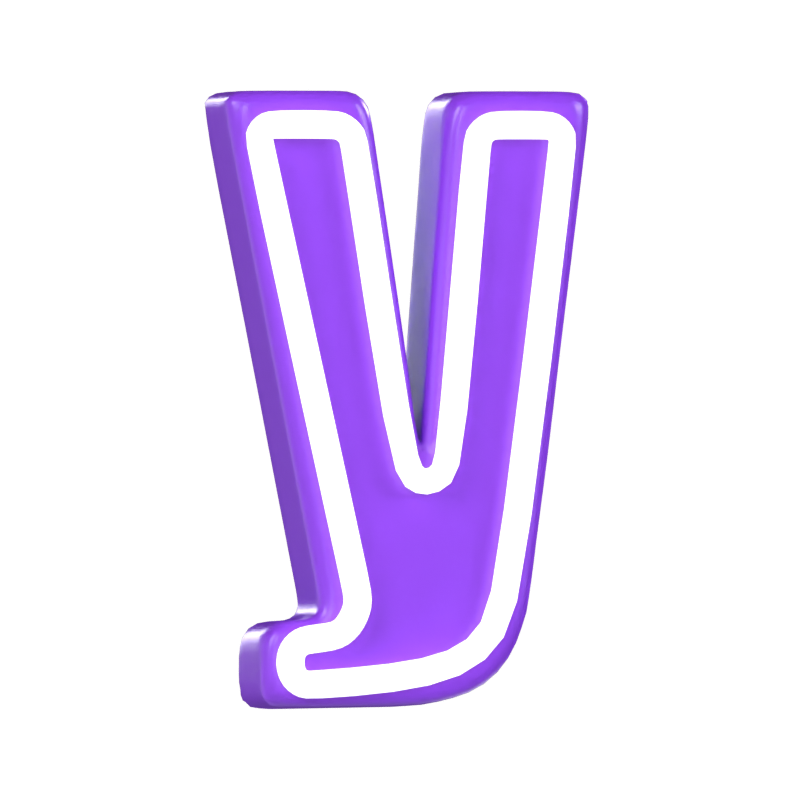 Y Letter 3D Model 3D Graphic