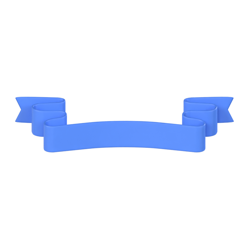 Modelo 3D da fita com três dobras