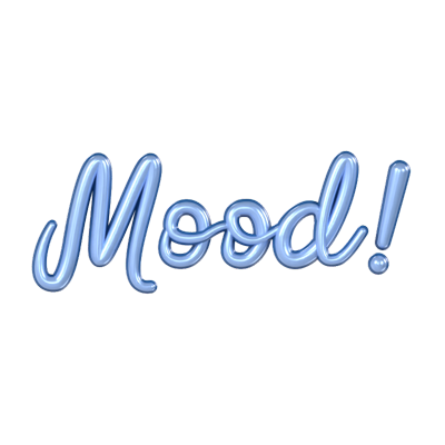 Mood 3D Text 3D Graphic