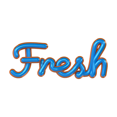 Fresh 3D Text 3D Graphic