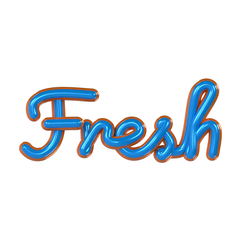 Fresh 3D Text 3D Graphic