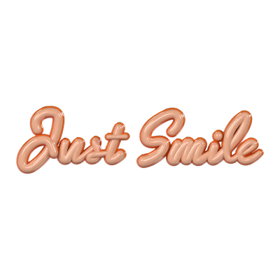 texto 3d just smile 3D Graphic