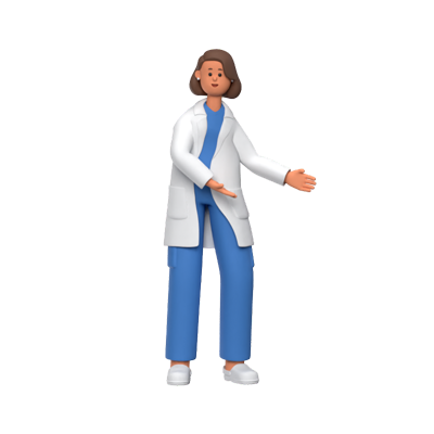 personagem 3d do aplicativo taylor healthcare 3D Graphic