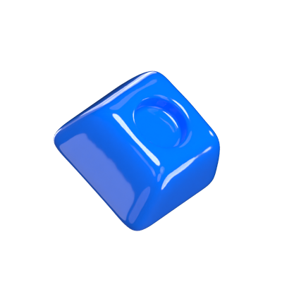 Concave Square Candy 3D Model 3D Graphic