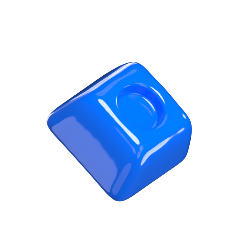 Concave Square Candy 3D Model 3D Graphic