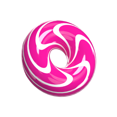 modelo 3d de donut candy 3D Graphic