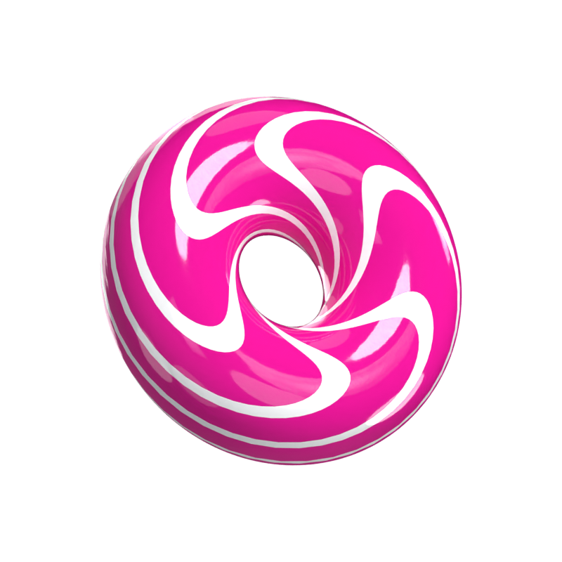 Donut Candy 3D Model 3D Graphic