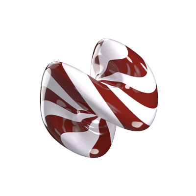 Verdrehte Schokolade Lollipop 3D Modell 3D Graphic