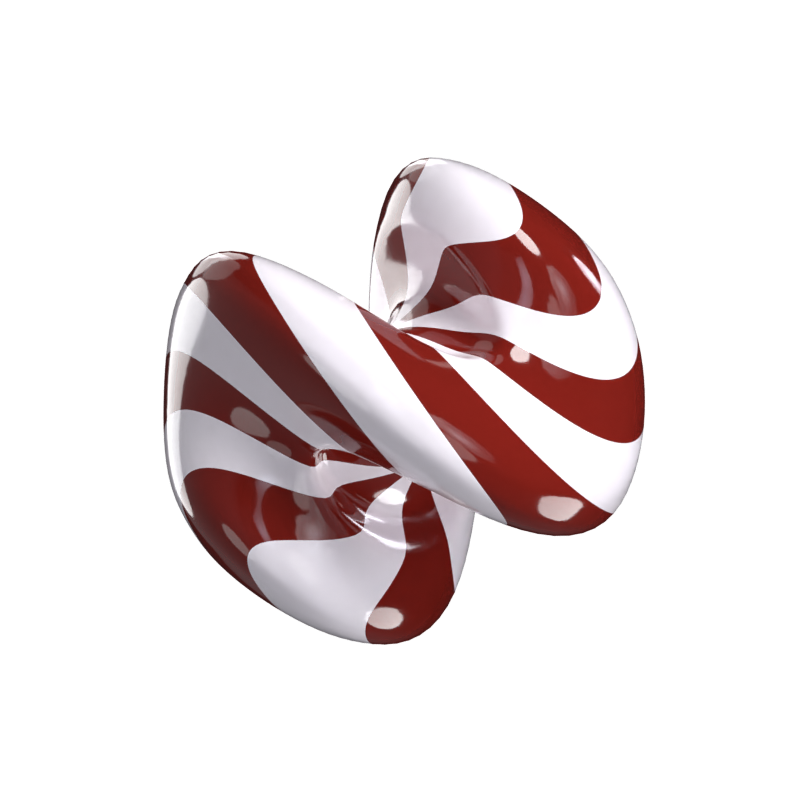 Twisted Chocolate Lollipop 3D Model 3D Graphic