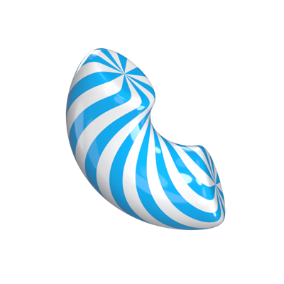 viertelkreis lollipop 3d modell 3D Graphic