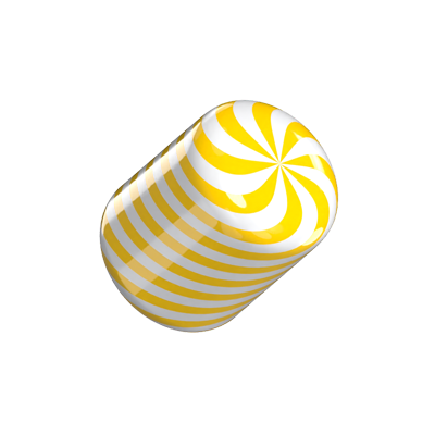 Solid Striped Candy 3D Modell 3D Graphic