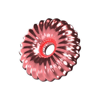 modelo 3d da forma de rosquinhas choppy 3D Graphic