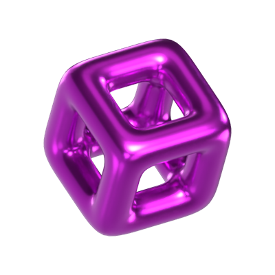 Cube Frame 3D Model 3D Graphic