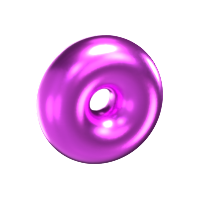 modelo 3d en forma de donut 3D Graphic