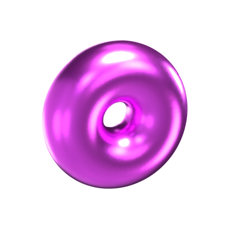 Donut Shape 3D Model 3D Graphic