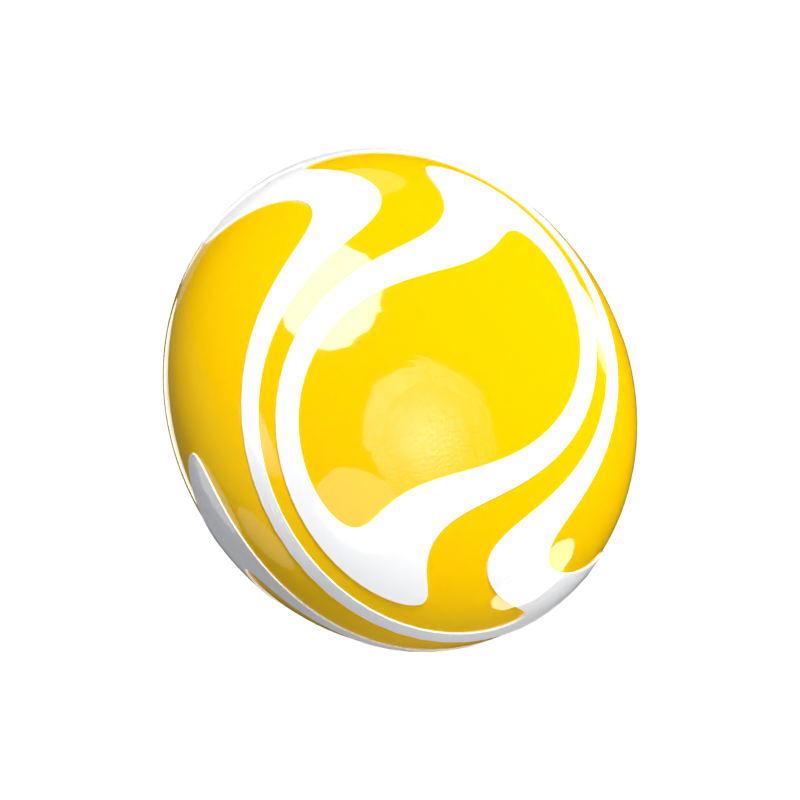 Flat Lollipop Ball New 3D Model