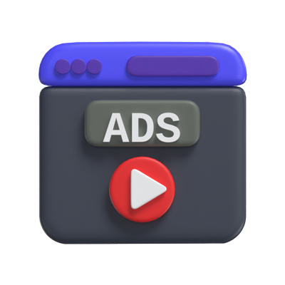 Ads Video 3D Model 3D Graphic