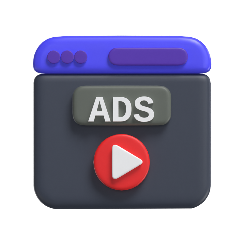 Ads Video 3D Model 3D Graphic