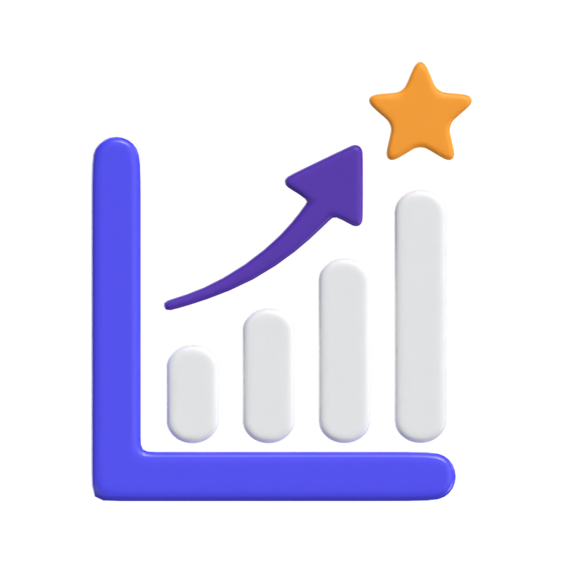 Growth Chart 3D Model 3D Graphic