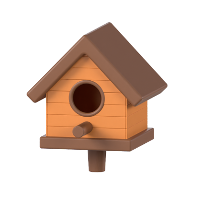 Bird House 3D Model 3D Graphic