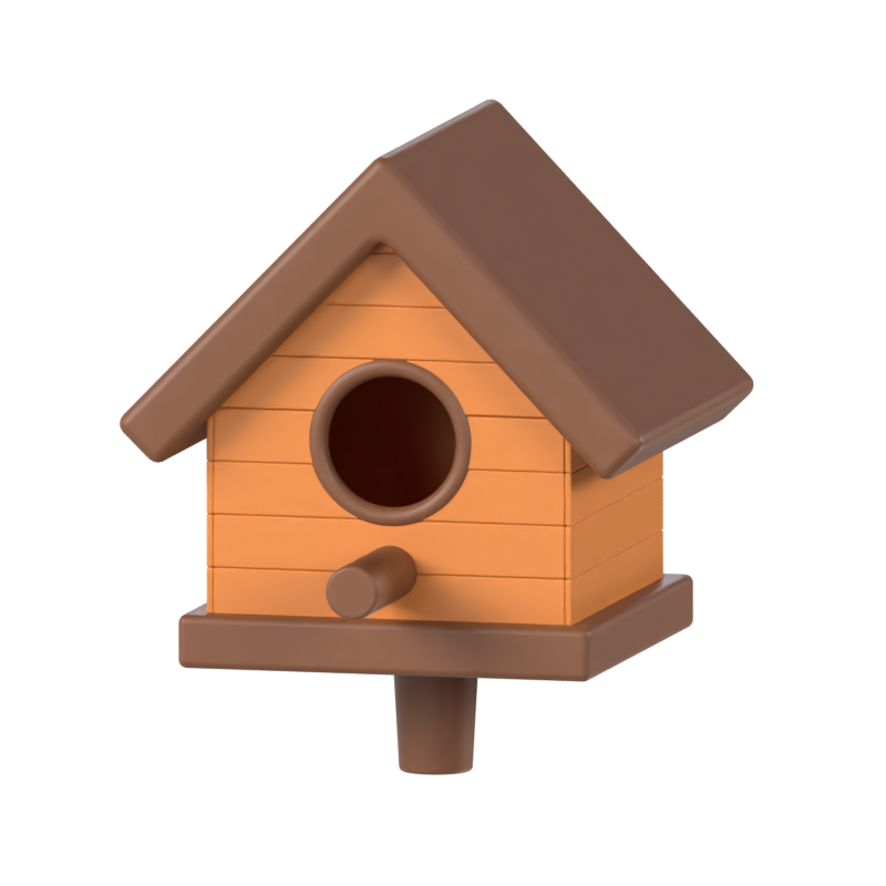 Bird House 3D Model 3D Graphic