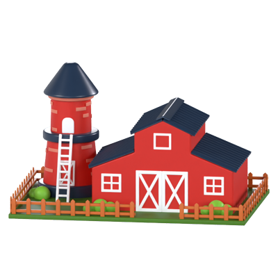 Farmhouse 3D Model 3D Graphic