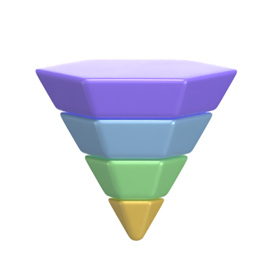 modelo 3d do funil hexagonal 3D Graphic