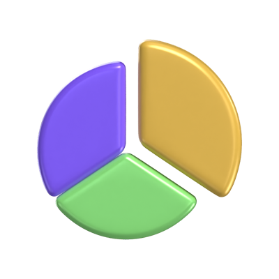 Pie Chart 3D Model 3D Graphic