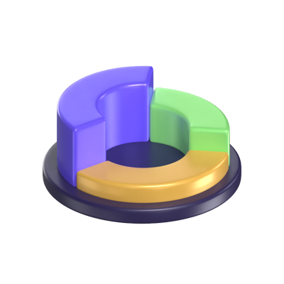 Pie Chart 3D Model 3D Graphic